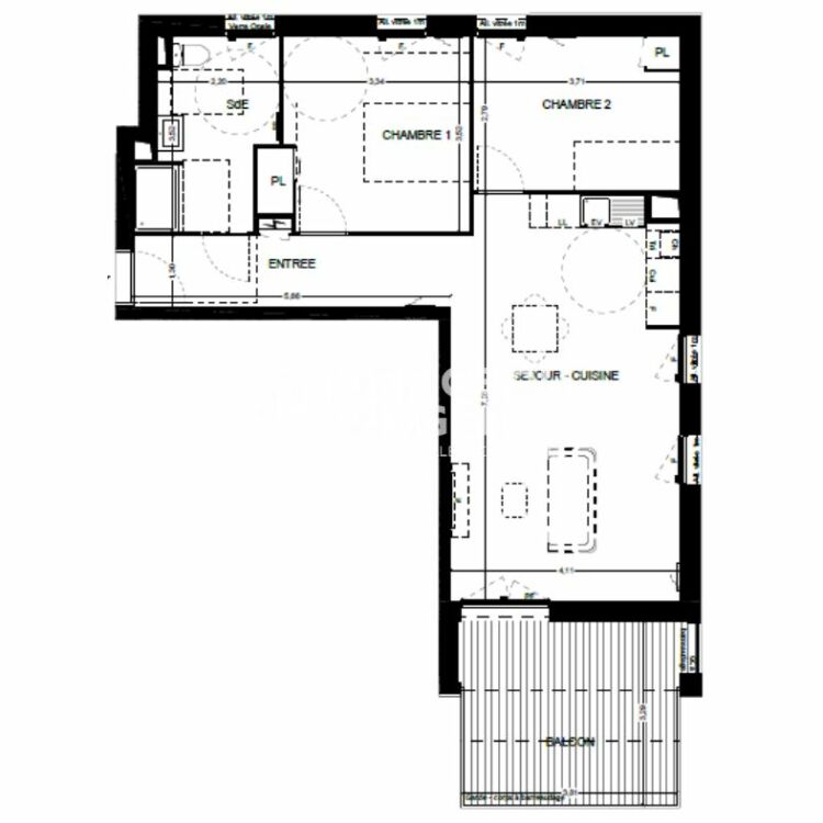 Appartement - 4 pièces - 82,55 m²