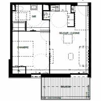 Appartement - 2 pièces - 43,25 m²