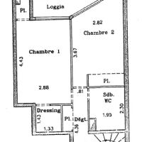 Appartement duplex - 3 pièces - 91 m²